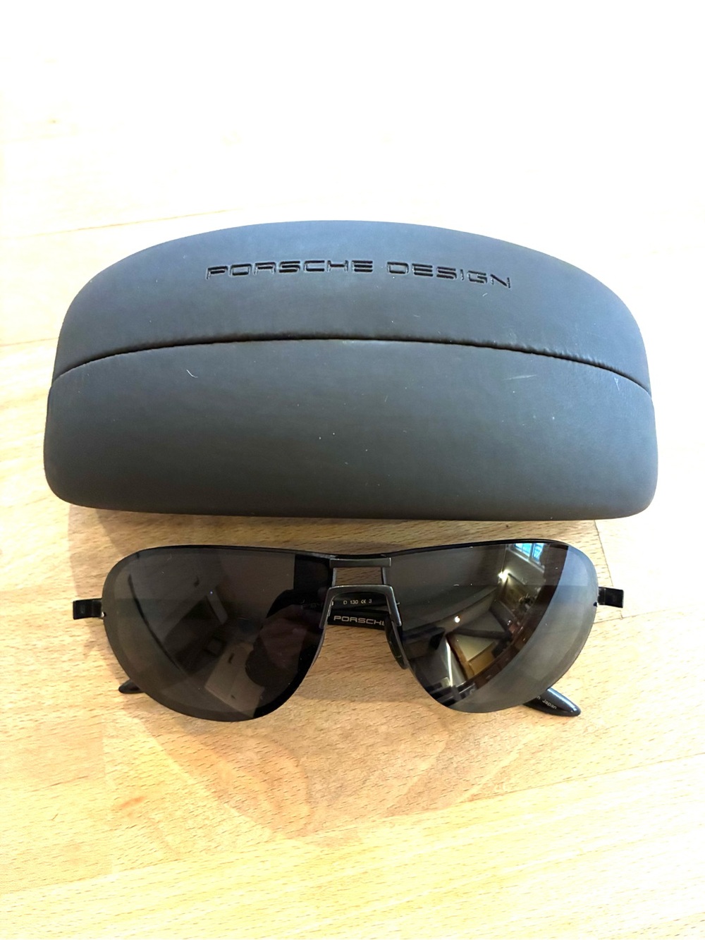 Porsche Design Men’s Black Aviator Sunglasses - Picture 10 of 13